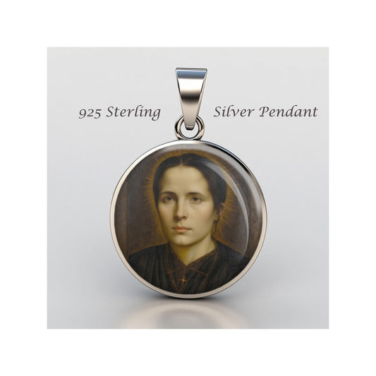 Saint Edvige Carboni Mystics Of The Church Religious Devotional sterling silver 925  Medal