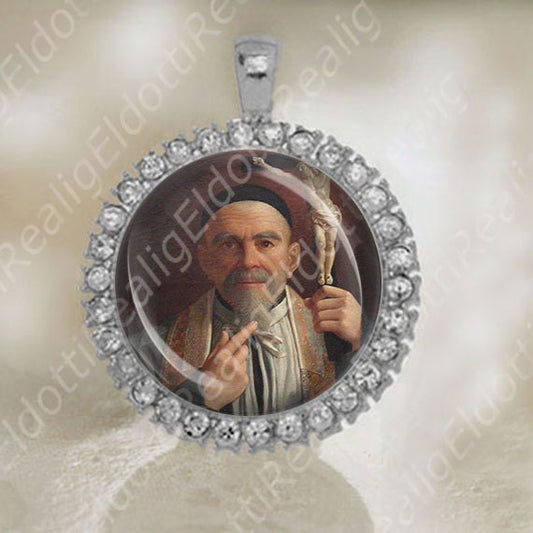 St Francis Regis Clet Medal Catholic Saint Christian Silver Tone Jewelry