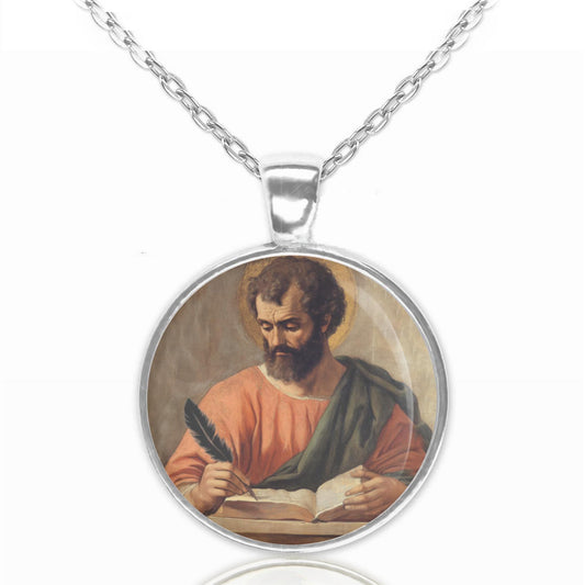 St. Lucas Luke the Evangelist Necklace Pendant Medal