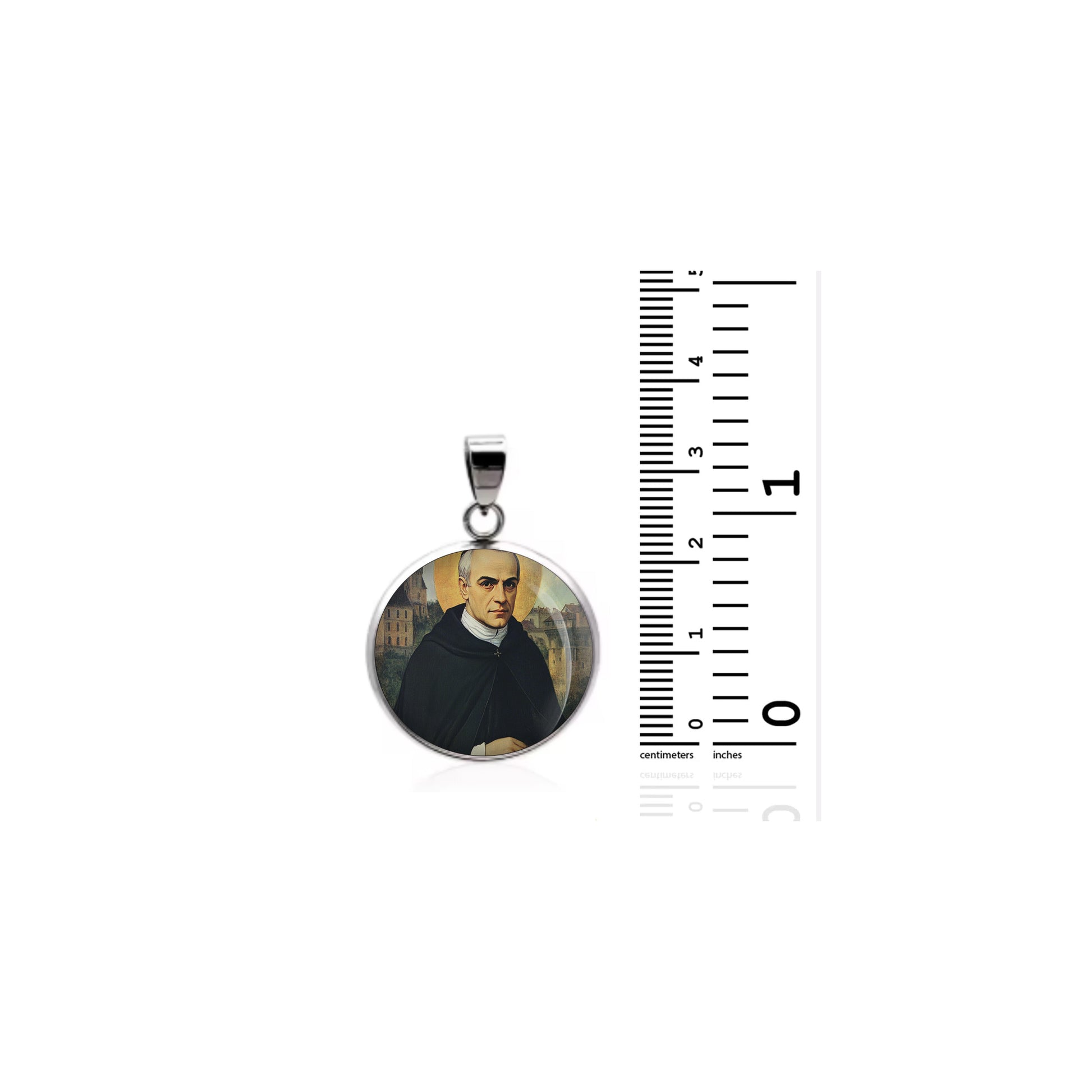 Saint Mutien Marie Wiaux Catholic sterling silver 925 Christian Medal Patron image 1