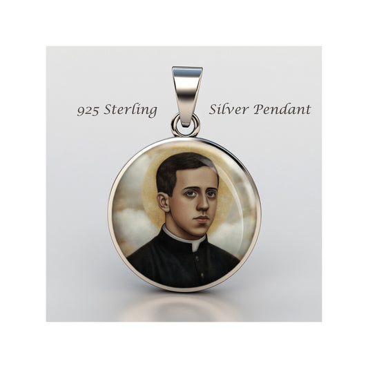 Saint Blessed Miguel Agustin Pro Catholic sterling silver 925 Christian Medal image 0