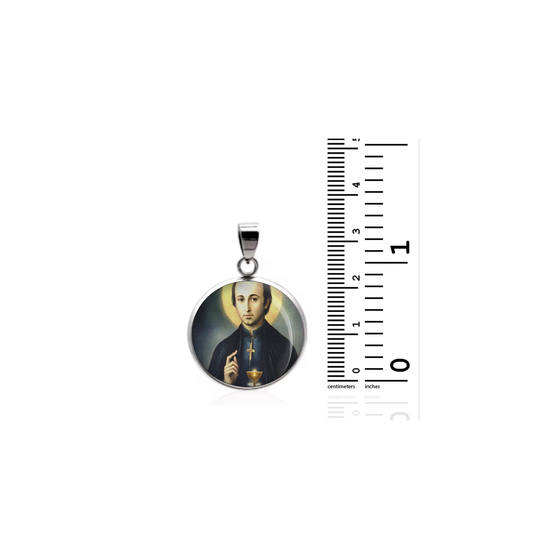 Saint Gaspar Del Bufalo Catholic sterling silver 925 Christian Medal Patron image 1
