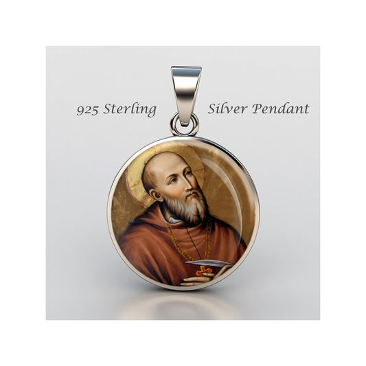Saint Francis De Sales Religious Devotional sterling silver 925 Christian Medal Patron