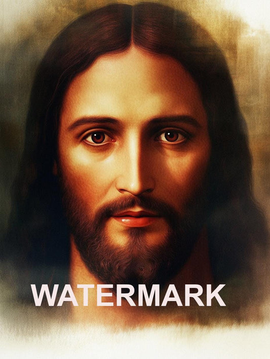 Jesus Holy Face Religious Art Digital Image image 0
