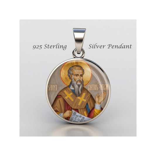 Saint Ignatius Of Antioch Religious Devotional sterling silver 925 Christian Medal Patron