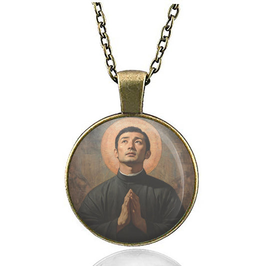 St. Paul Miki Catholic Medal Necklace – Martyr and Patron Saint of Japan, Religious Pendant for Devotion