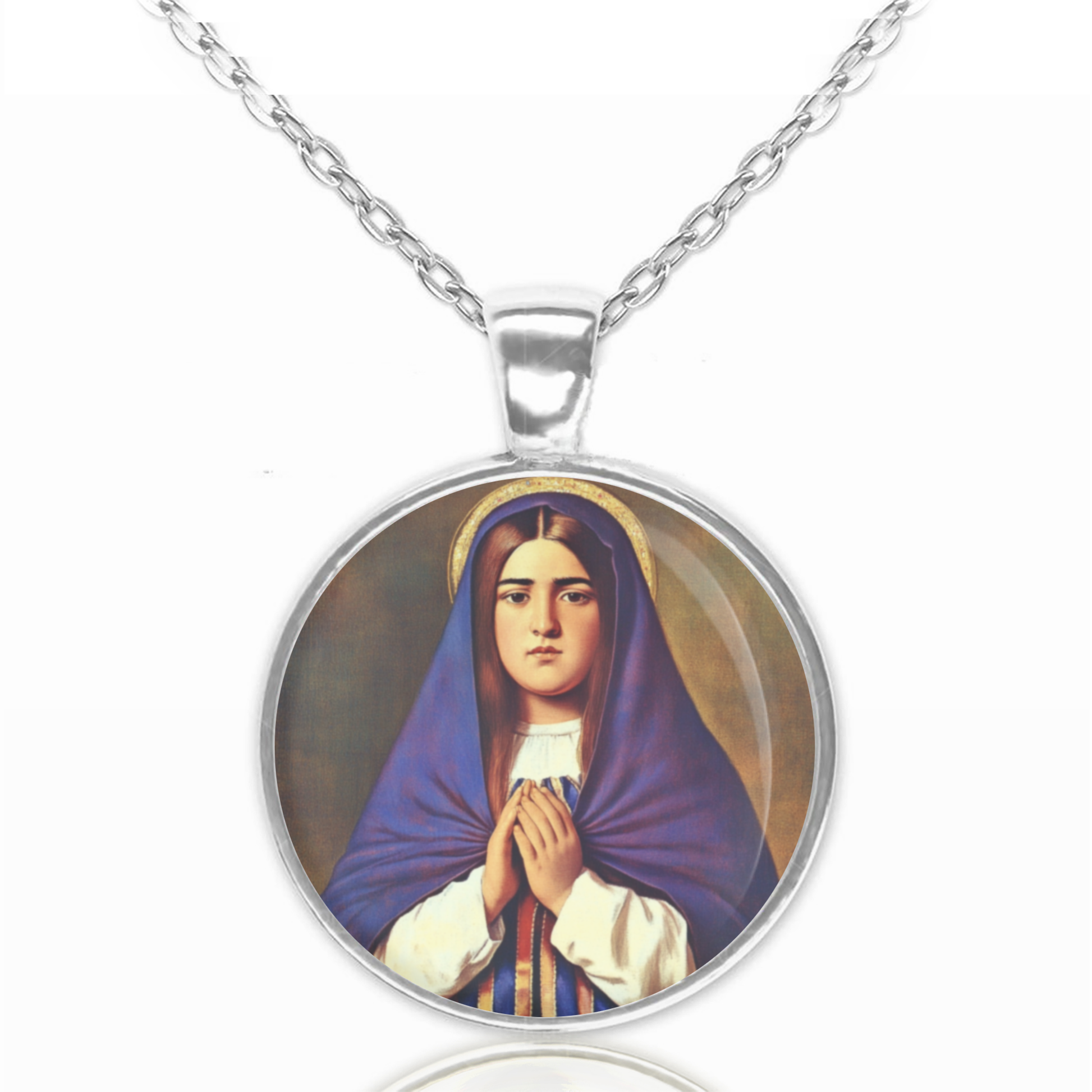 Antonia Messina Blessed Necklace Catholic Pendant Medal image 0