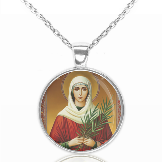 St. Tatiana Of Rome Necklace Catholic Saint Pendant Medal image 0