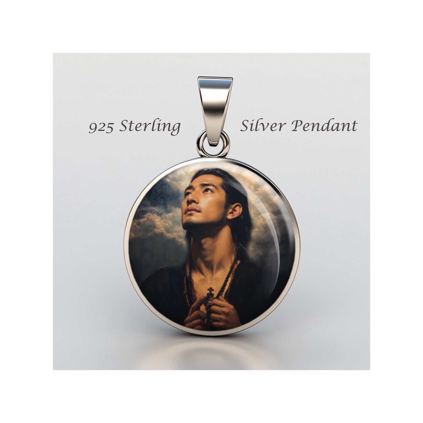 Saint Lorenzo Ruiz Saint Lorenzo Of Manila Catholic sterling silver 925 Medal image 0