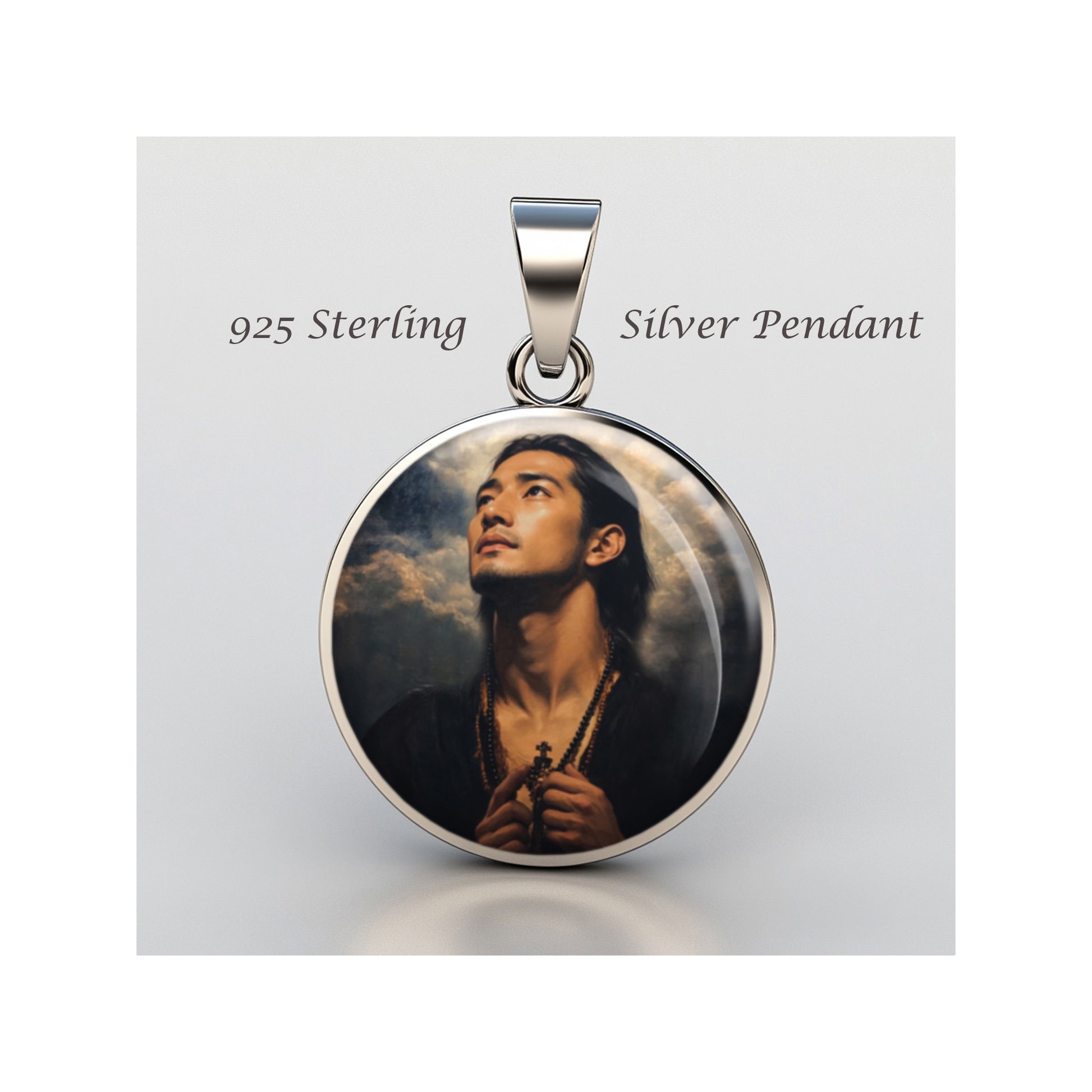 Saint Lorenzo Ruiz Saint Lorenzo Of Manila Catholic sterling silver 925 Medal image 0