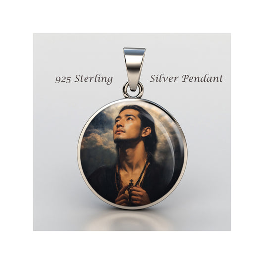 Saint Lorenzo Ruiz Saint Lorenzo Of Manila Catholic sterling silver 925 Medal image 0