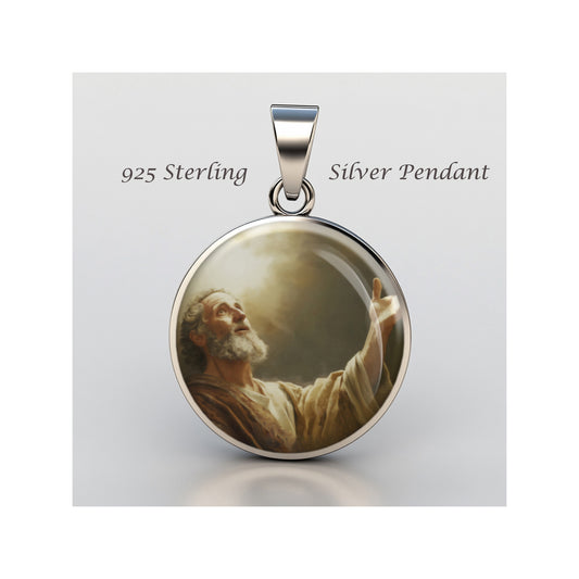 Saint Paul The Apostle Catholic sterling silver 925 Christian Medal Patron image 0