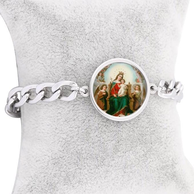 Our Lady Queen Of Heaven Bracelet Mother Mary Catholic Bracelet