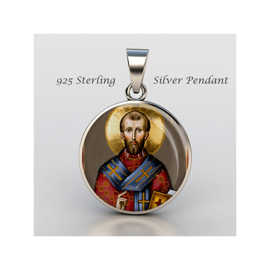 Saint Frumentius Of Ethiopia Catholic sterling silver 925 Christian Medal Patron image 0