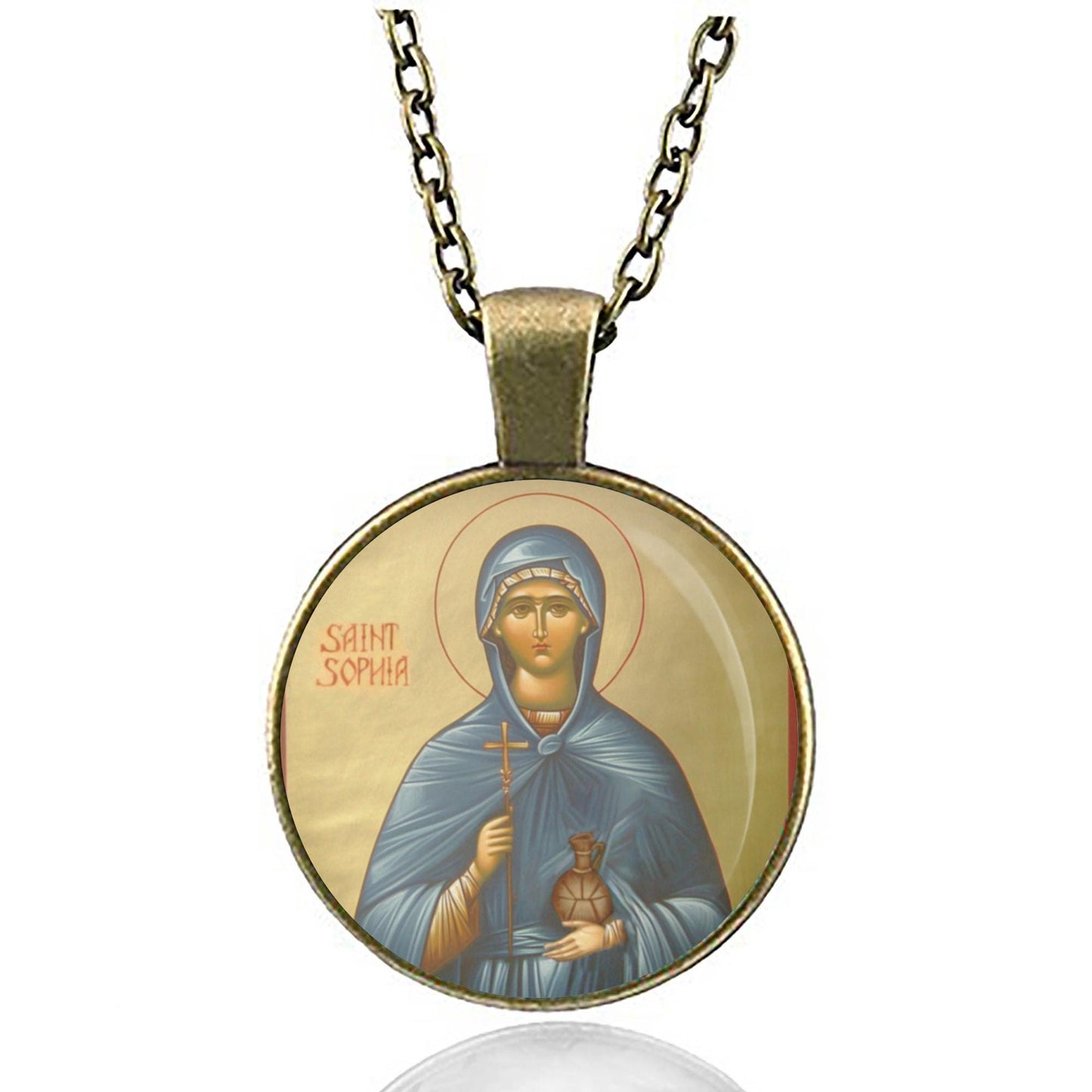 St Sophia Necklace - Saint Sofia Unique Handmade Jewelry