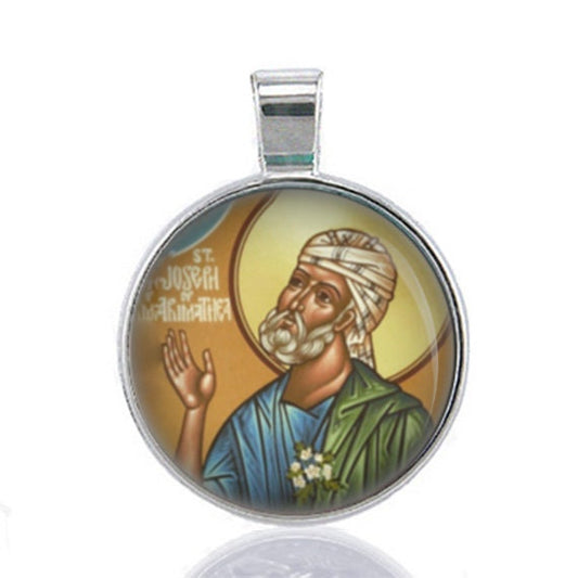 St. Joseph of Arimathea Medal Pendant Christian Religious Jewelry