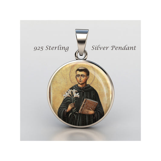 Saint Anthony Of Padua Catholic sterling silver 925 Christian Medal Patron image 0