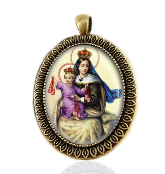 Our Lady of Mount Carmel Catholic Pendant
