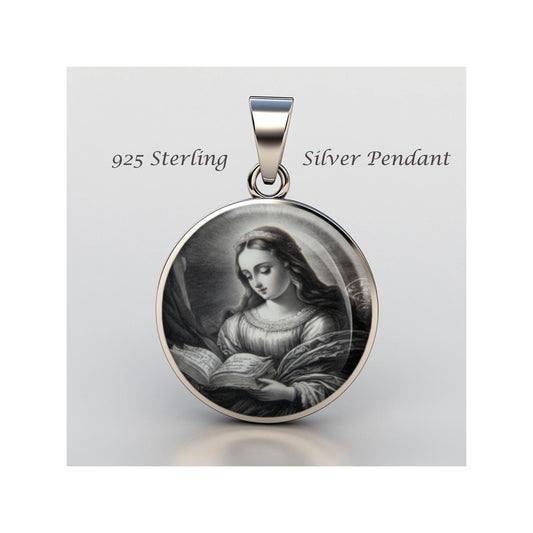 Saint Margaret Of Scotland Religious Devotional sterling silver 925 Christian Medal Patron
