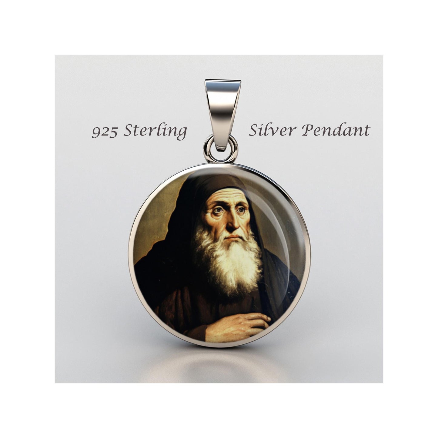 Saint Raymond Lull Blessed Religious Devotional sterling silver 925 Christian Medal Patron