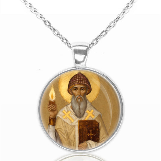 St. Spyridon Necklace - Handmade Christian Pendant | Symbol of Faith, Blessings, and Spiritual Protection | Unique Religious Jewelry