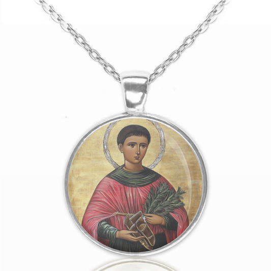 St. Vitus Necklace Catholic Saint Pendant Medal image 0