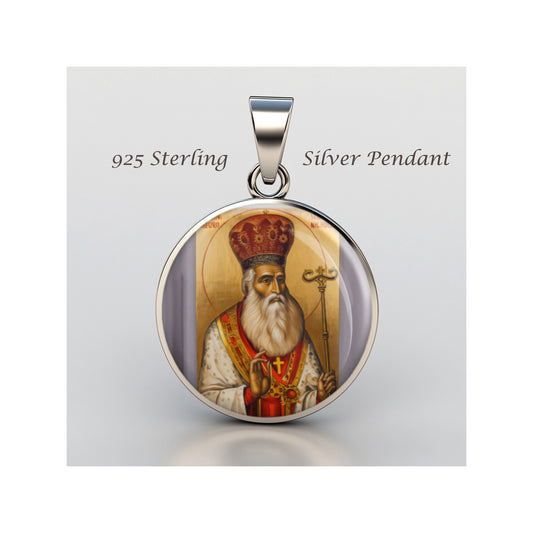 Saint Gregory The Teacher Catholic sterling silver 925 Christian Medal Patron image 0