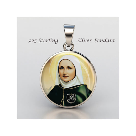 Saint Laura Montoya Religious Christian sterling silver 925 Christian Medal Patron Pendant