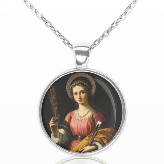 St Apollonia Patron Saint of Dentistry Catholic Necklace Medal Pendant