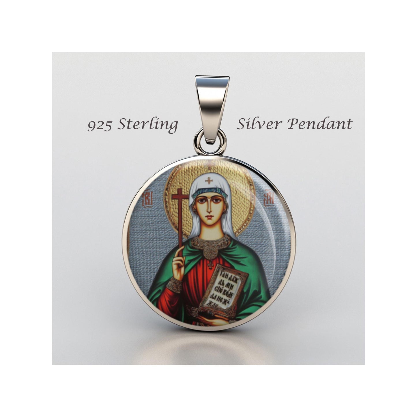 Saint Photina Svetlana Religious Devotional sterling silver 925 Christian Medal Patron