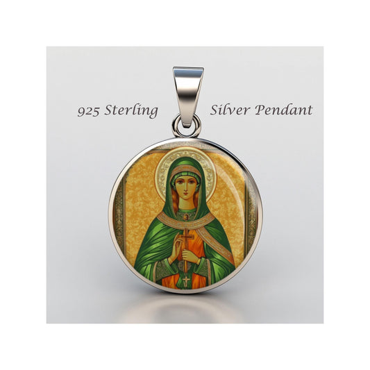 Saint Julia Of Carthage Religious Devotional sterling silver 925 Christian Medal Patron
