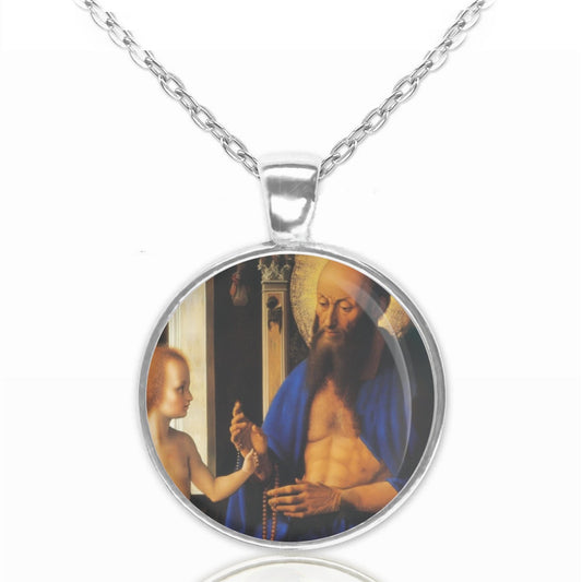 St Onuphrius Onofrio Medal Religious Necklace Jewelry Pendant