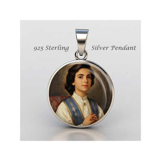 Saint Laura Vicuna Blessed Catholic sterling silver 925 Christian Medal Patron image 0