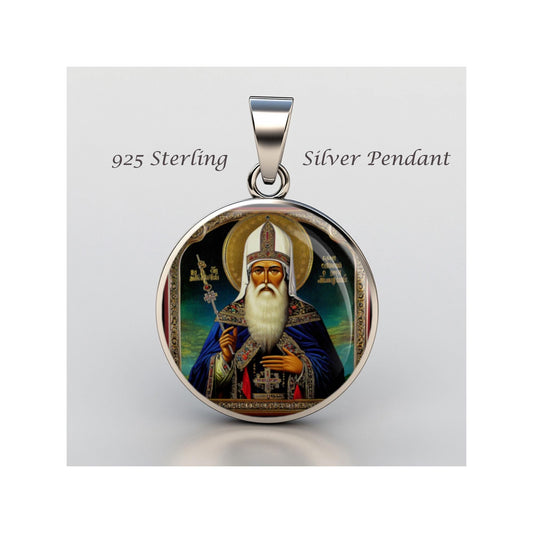 Saint Metropolitan Philaret Drozdov Religious Devotional sterling silver 925 Medal Patron