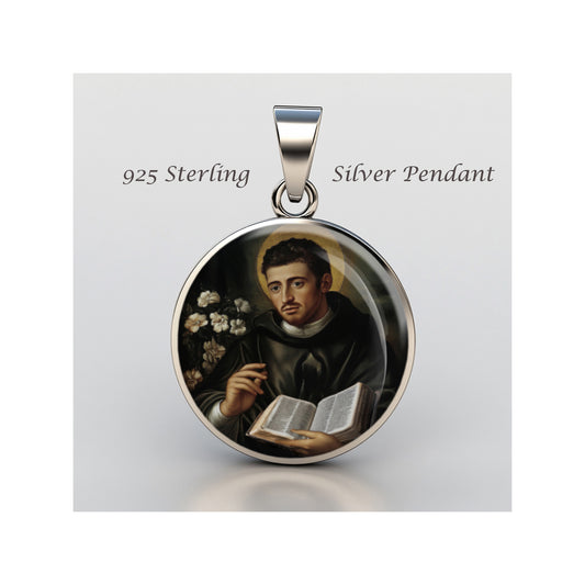 Saint Conrad Of Ascoli Blessed Catholic sterling silver 925 Christian Medal image 0