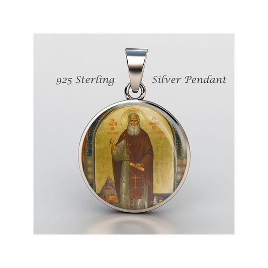 Saint Antipas Of Valaam Religious Devotional sterling silver 925 Christian Medal Patron