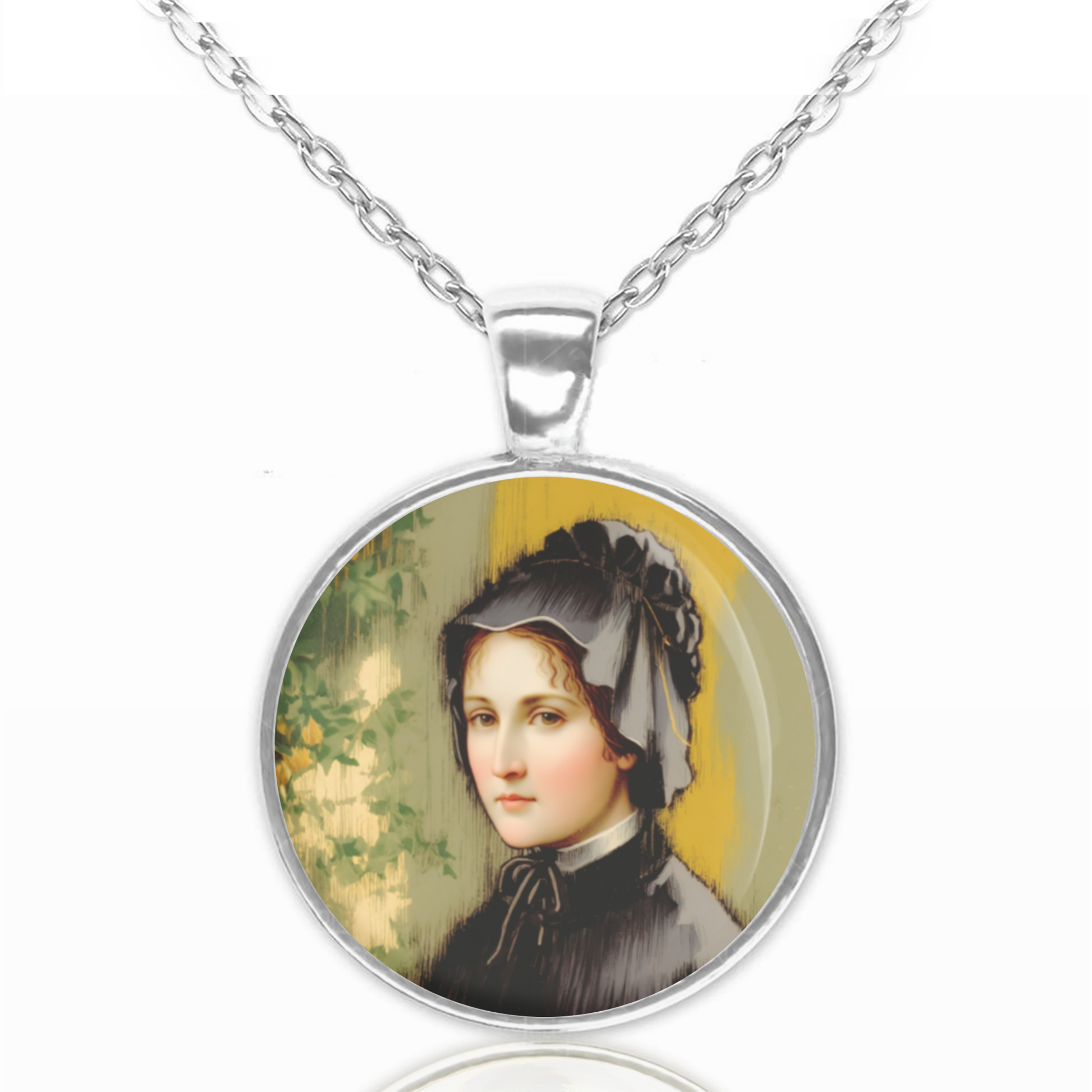 St. Elizabeth Ann Seton Necklace Catholic Saint Pendant Medal image 0