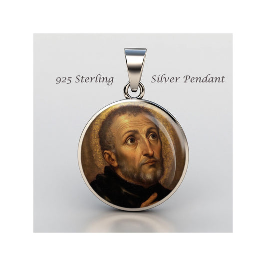 Saint Alphonsus Rodriguez Religious Devotional sterling silver 925 Christian Medal Patron