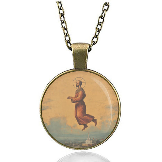St. Joseph of Cupertino Necklace Religious Medal Pendant