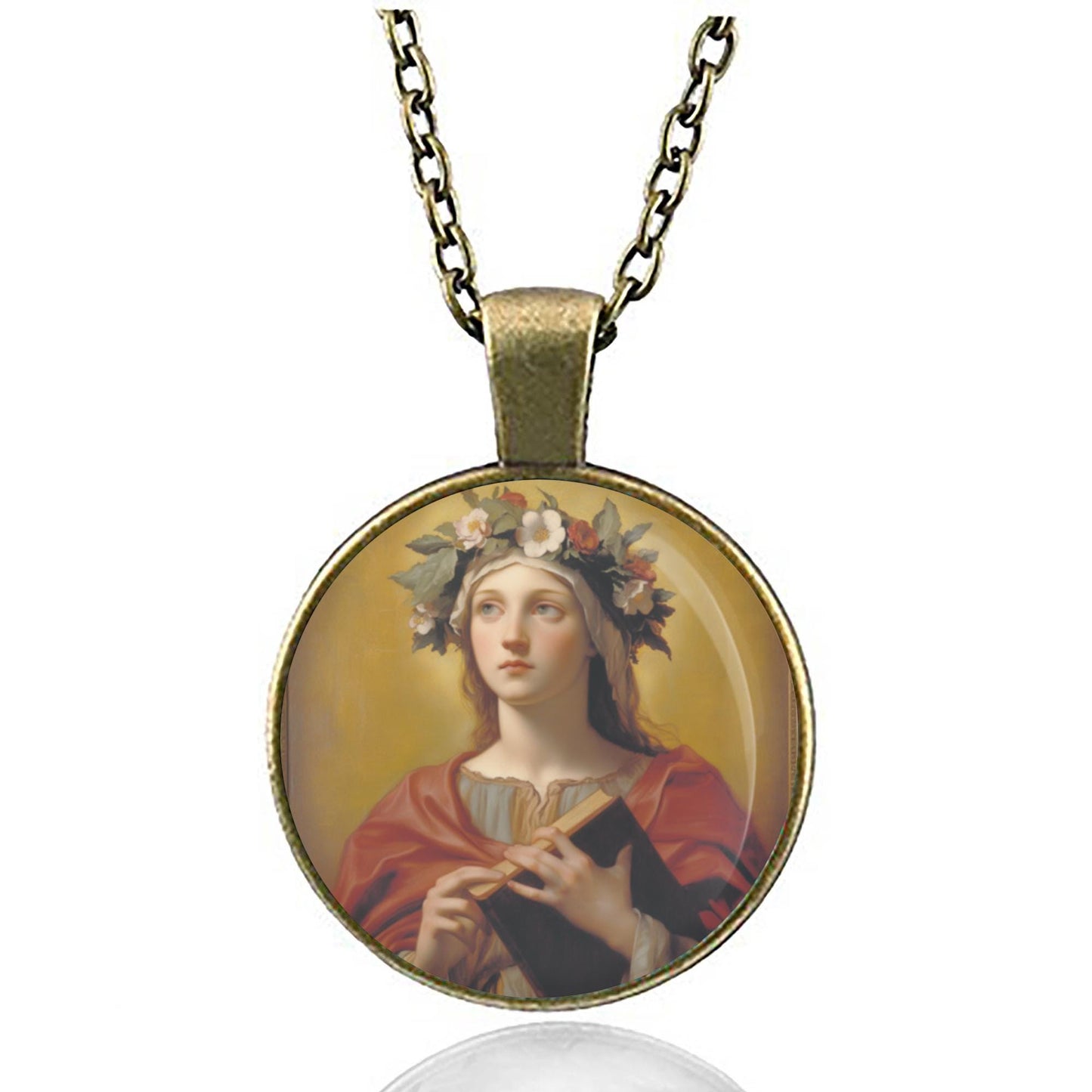 St. Bona of Pisa Necklace Medal Pendant