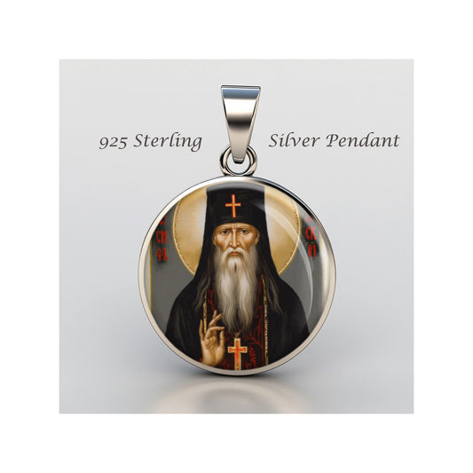 Saint Joseph Of Optina Catholic sterling silver 925 Christian Medal Patron image 0