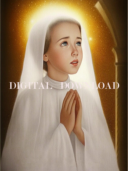 Blessed Imelda Lambertini Religious Catholic Print Art Digital Image image 0