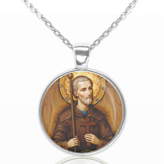 St Benedict Joseph Labre Necklace Pendant Medal