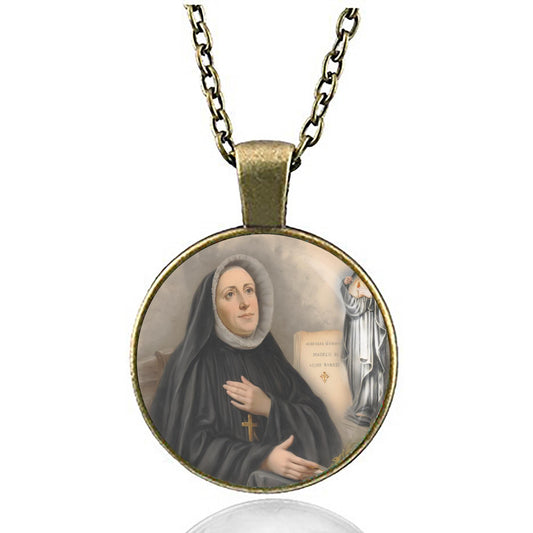 St. Madeline Sophie Barat Catholic Christian Medal Pendant Patron Necklace