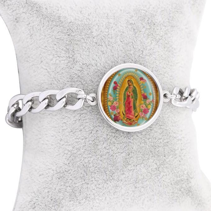 Our Lady Guadalupe Curb Bracelet