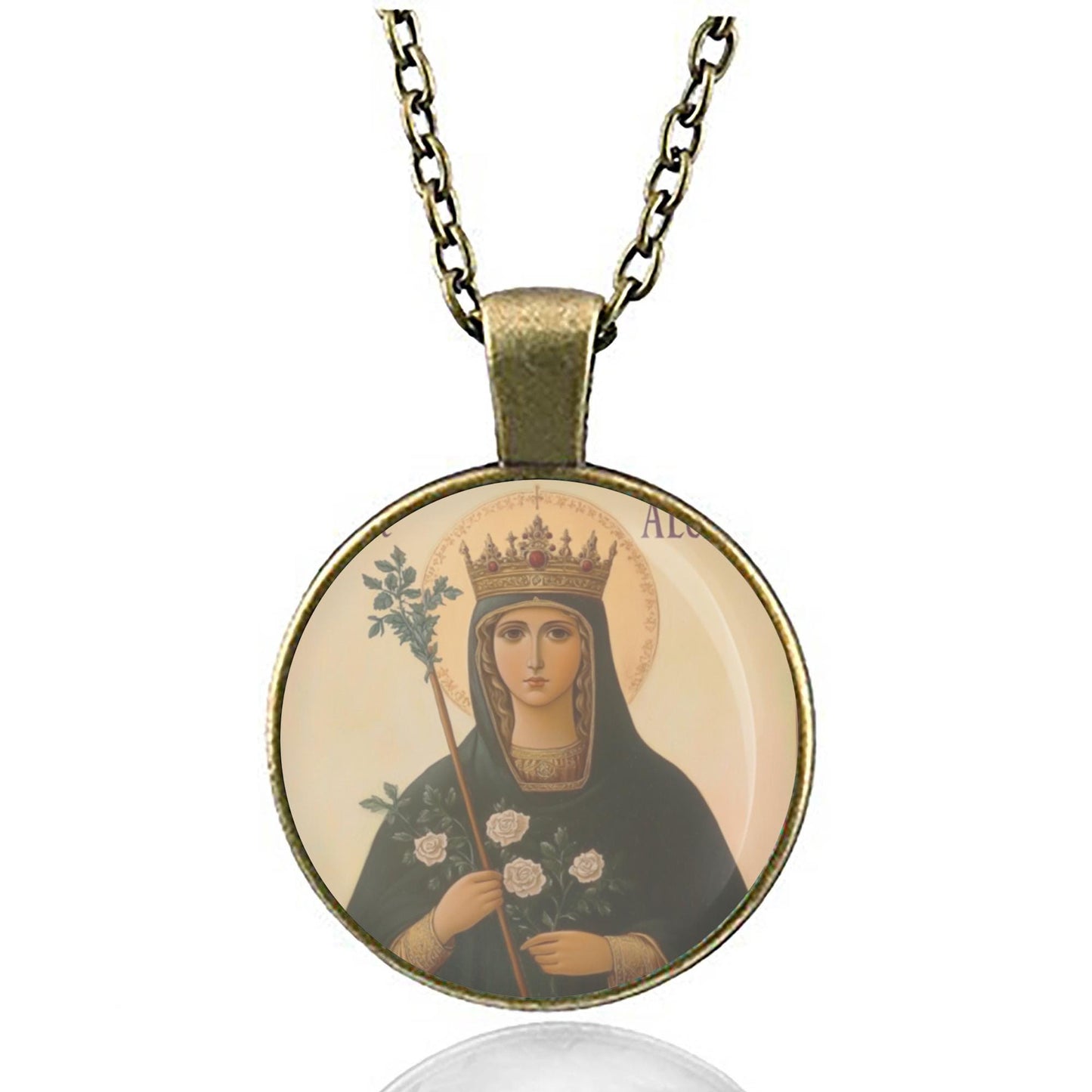 St. Alena Necklace Medal Pendant