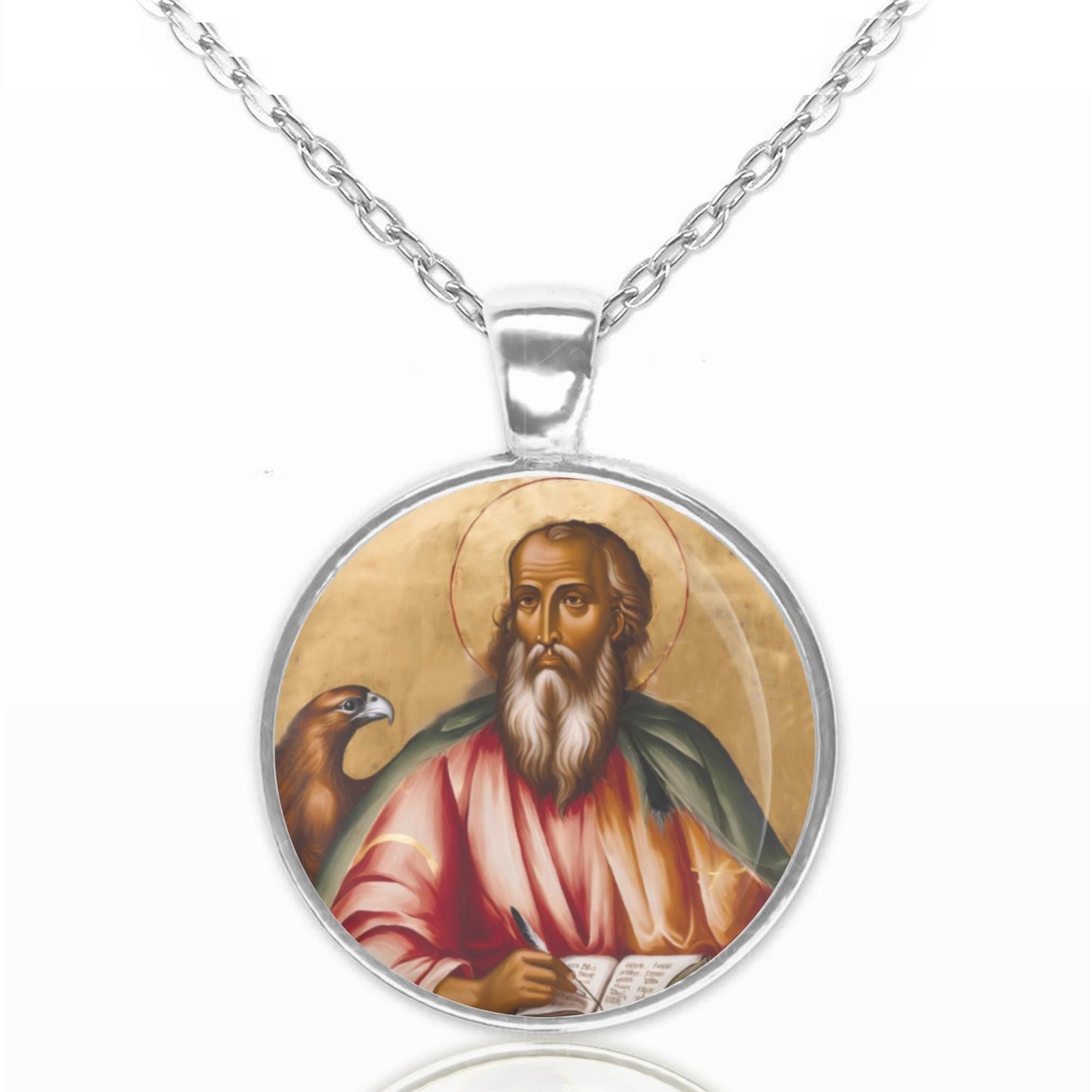 St. John the Evangelist Catholic Medal Pendant Christian Religious Jewelry