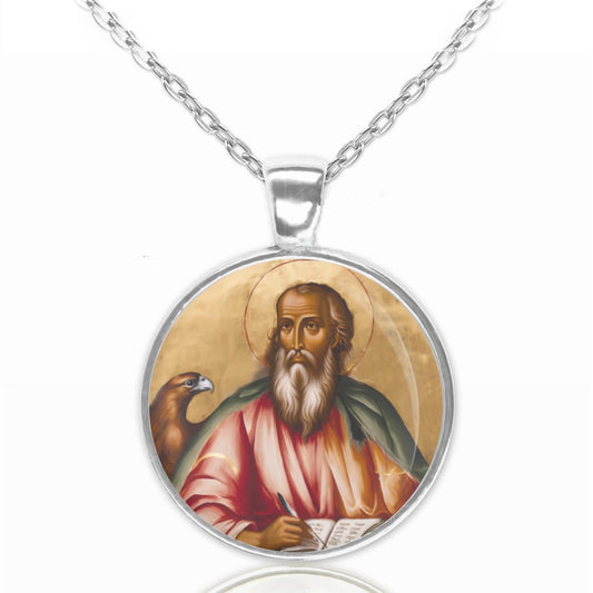 St. John the Evangelist Catholic Medal Pendant Christian Religious Jewelry
