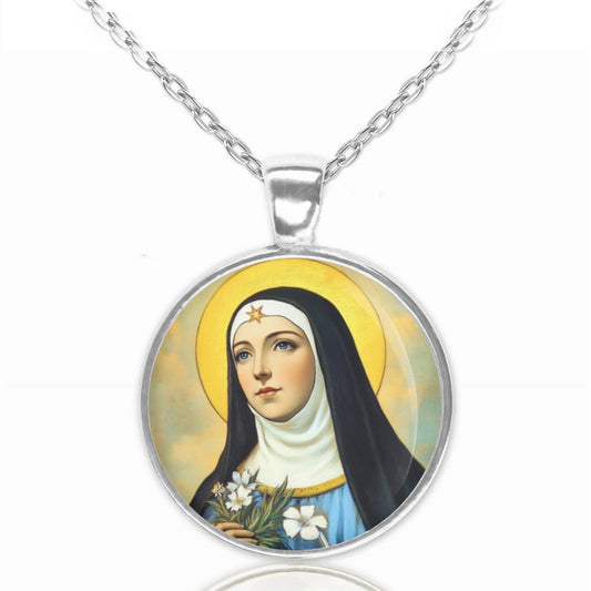 St. Beatrice da Silva Meneses Necklace - Catholic Patron Saint Pendant Medal