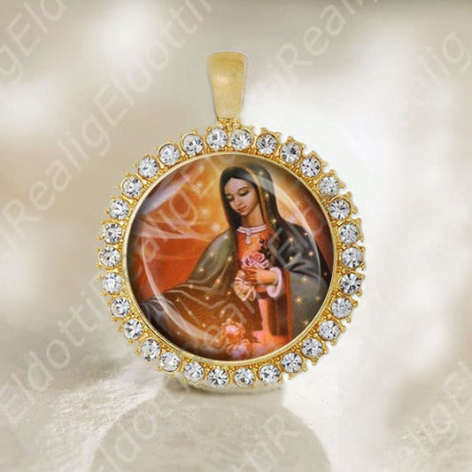 Our Lady Of Guadalupe Holy Mary Medal Catholic Saint Religious Jewelry